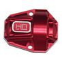 Red Aluminum Diff Cover, 1/18 Redcat Ascent 18