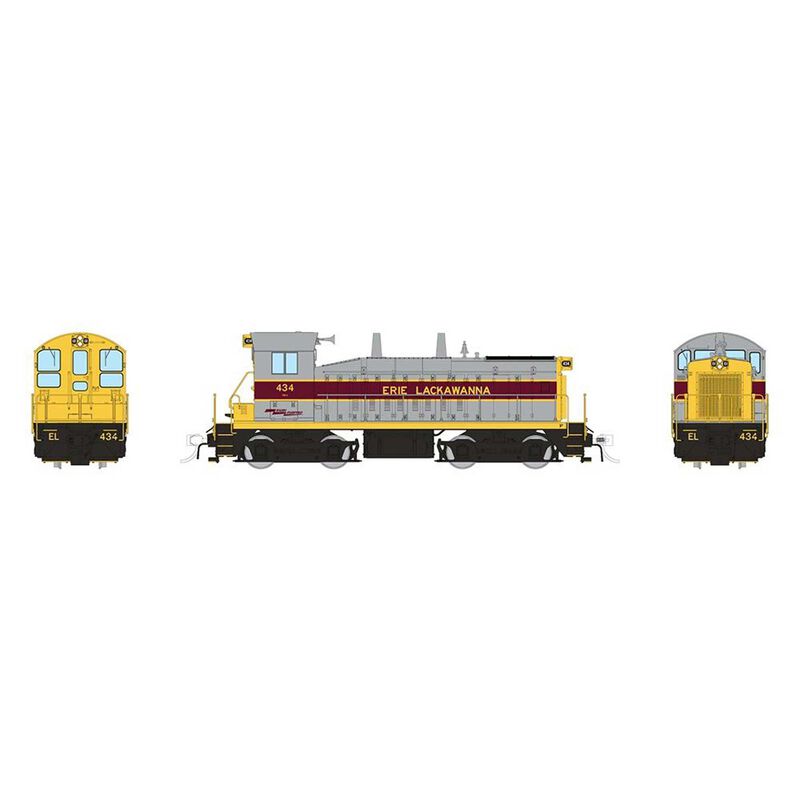 HO EMD SW9 (DC/DCC/Sound): Erie-Lackawanna - Gray & Maroon: #437