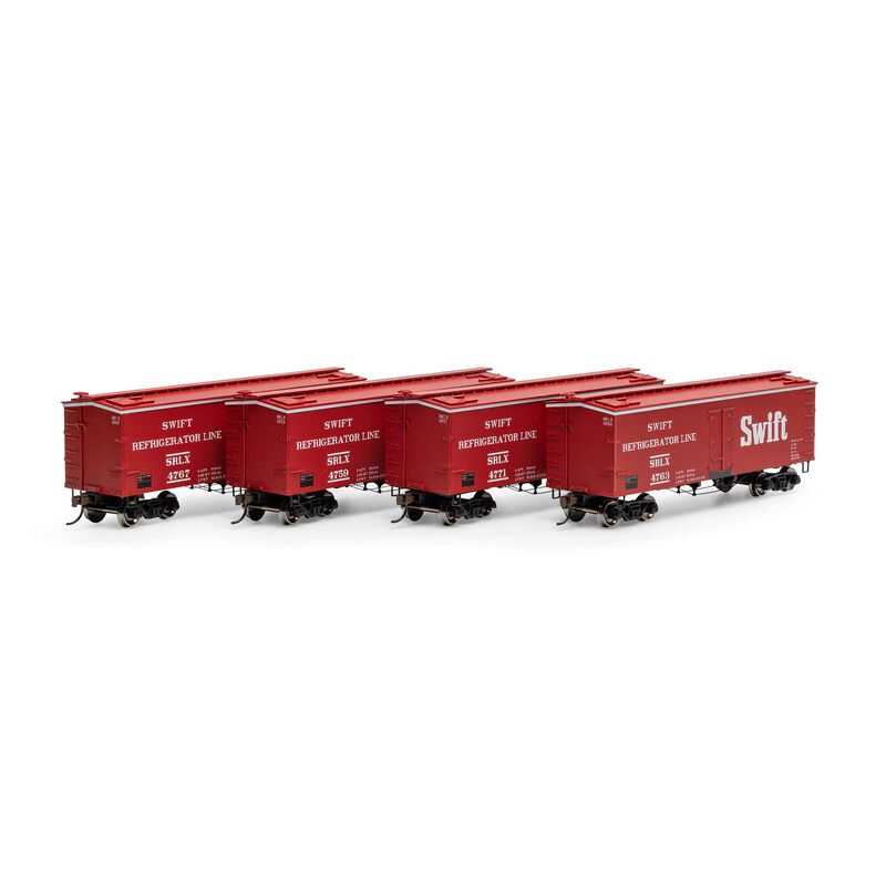 HO 36' Wood Reefer, SRLX #4759 / 4763 / 4767 / 4771 (4)