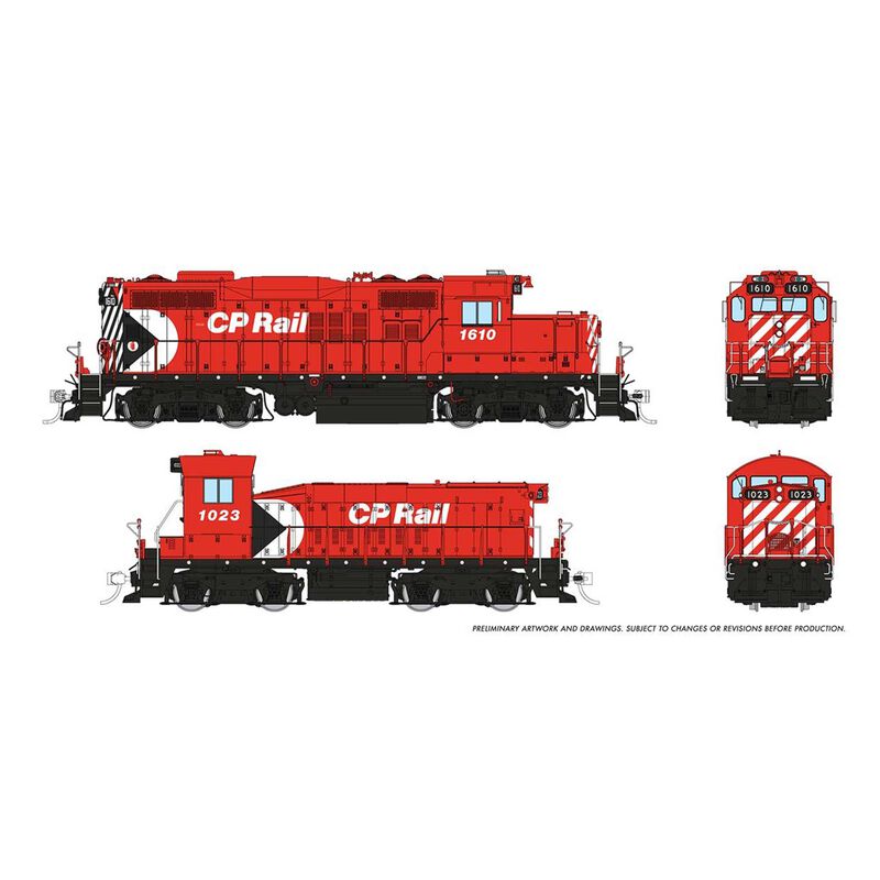 HO GP9u Mother+Slug DC/DCC/Sound: CP - Multimark: #1610 + #1023