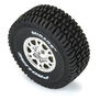1/16 Mirage TT F/R Tires MTD 12mm Silver Impulse (4): Mojave Grom