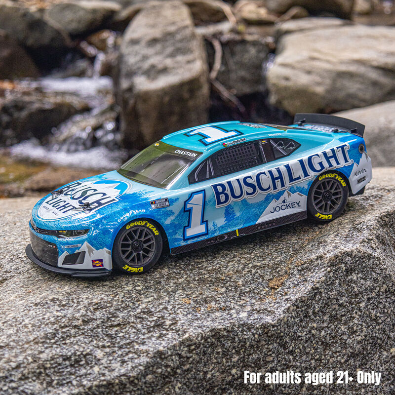 1/12 NASCAR RC Race Car Ross Chastain No. 1 Busch Light 2025 Chevrolet Camaro ZL1 2S AWD RTR Brushed On-Road (Battery & Charger Included)