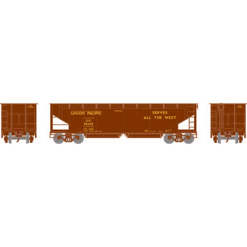 HO RTR 40' Offset Ballast Hopper with Load, UP #90450