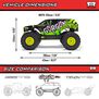 1/10 GORGON 2WD RTR Brushed Monster Truck (Battery & Charger Included), Gun Metal