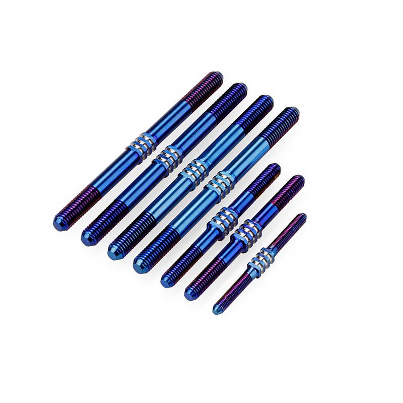 Tekno NB48 2.1 Fin Turnbuckle Set, Burnt Blue 7pc