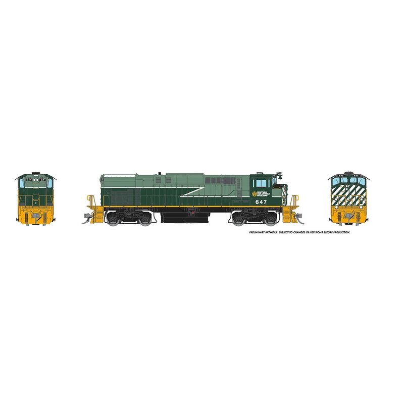 HO M-420 DC Locomotive BCR Lightning #643