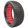 1/8 Scribble Medium Long Wear Tires, Red Inserts (2): Buggy