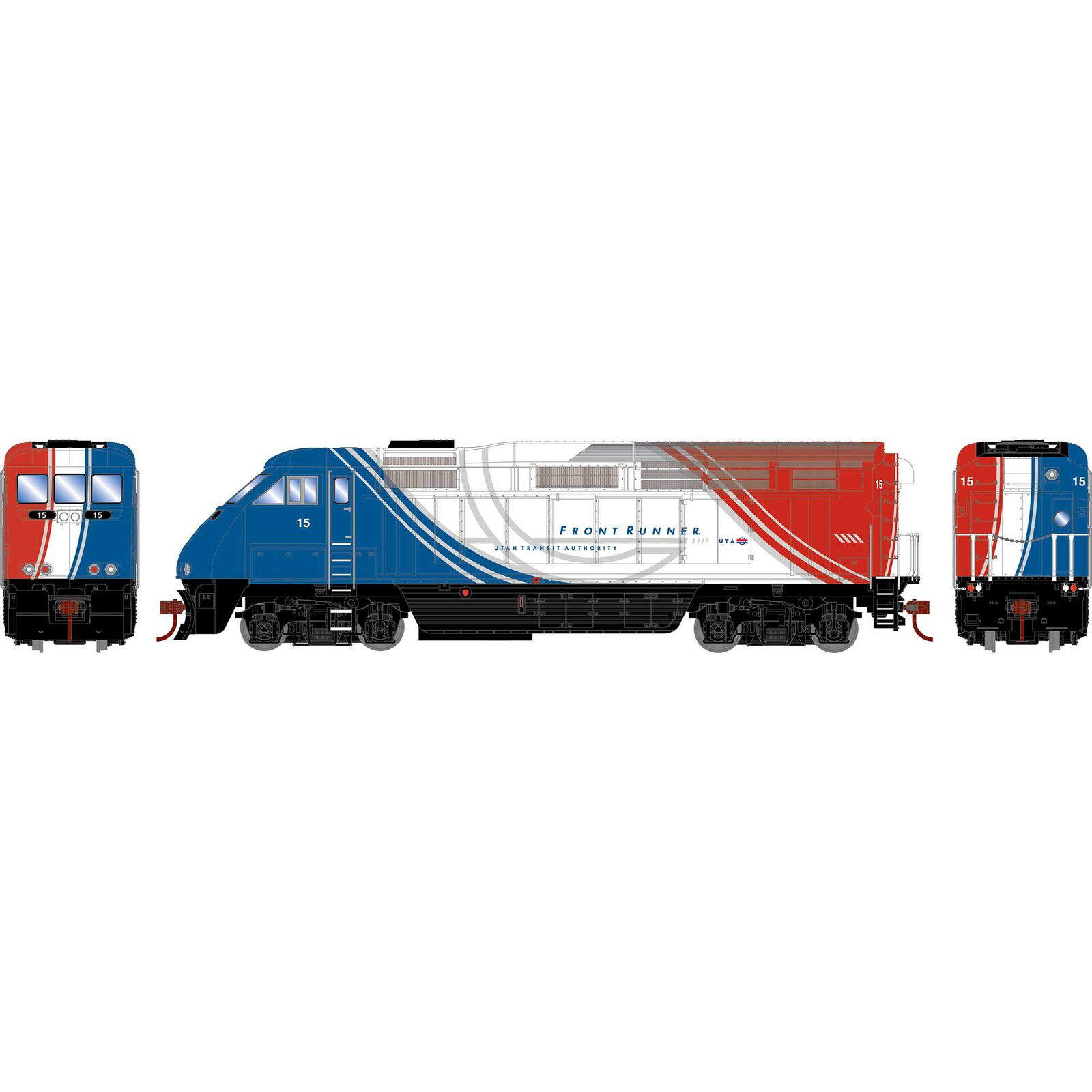 HO F59PHI Locomotive with DCC & Sound, UTAX #15