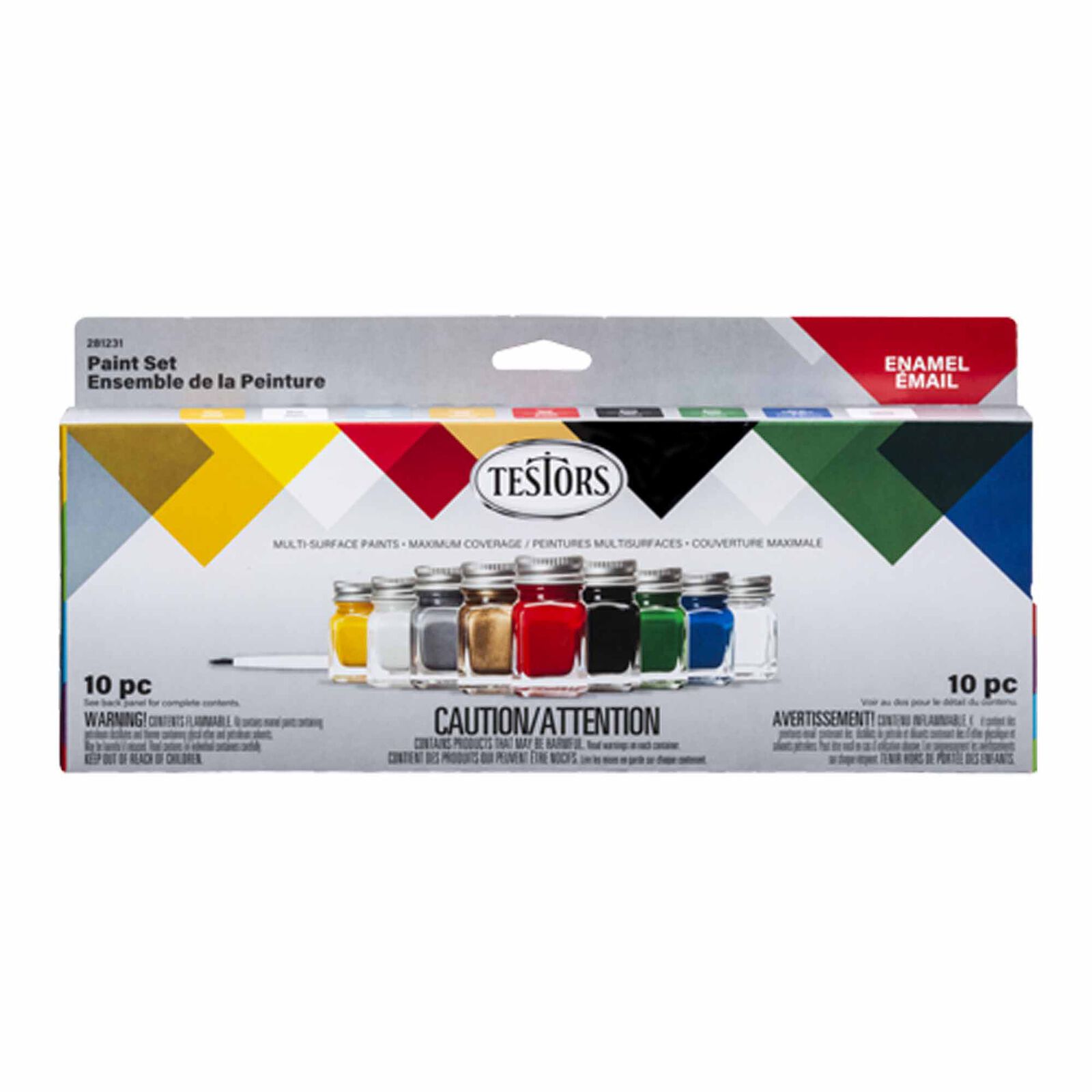 9 Bottle Enamel Paint Set, All Purpose