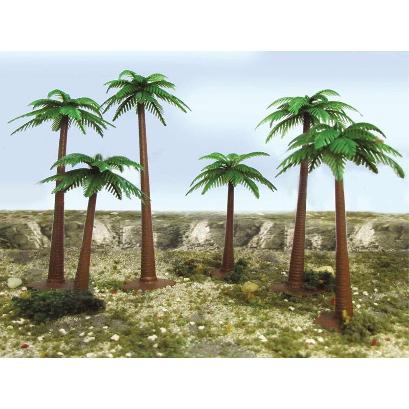 HO Palm Trees 4" - 6" (6 Per Box)