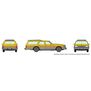 HO Chevrolet Caprice Wagon: Yellow Woodie