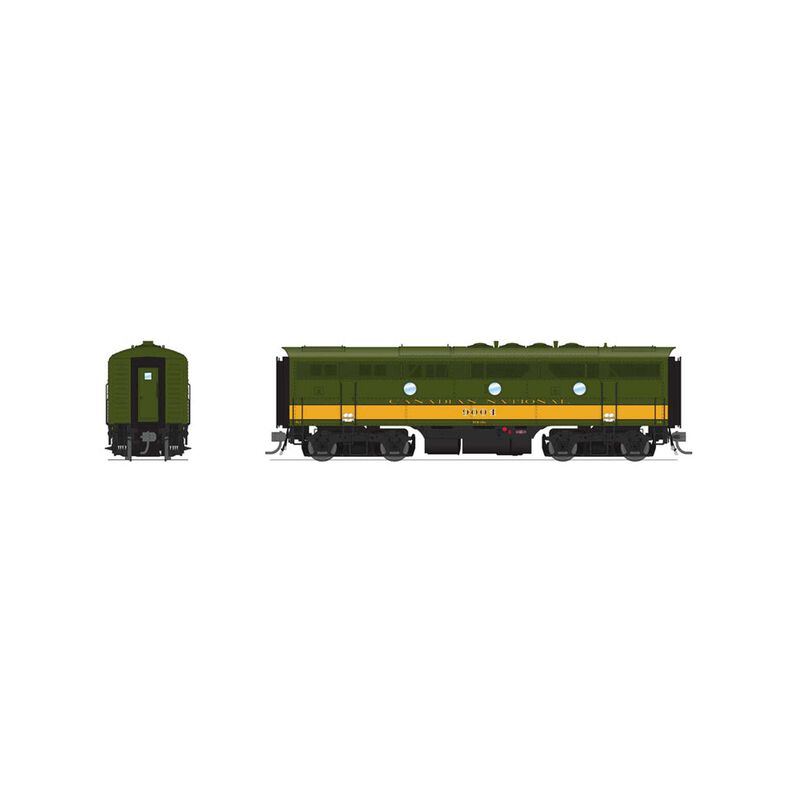 HO EMD F3B Locomotive, CN 9004, Olive Green & Imitation Gold