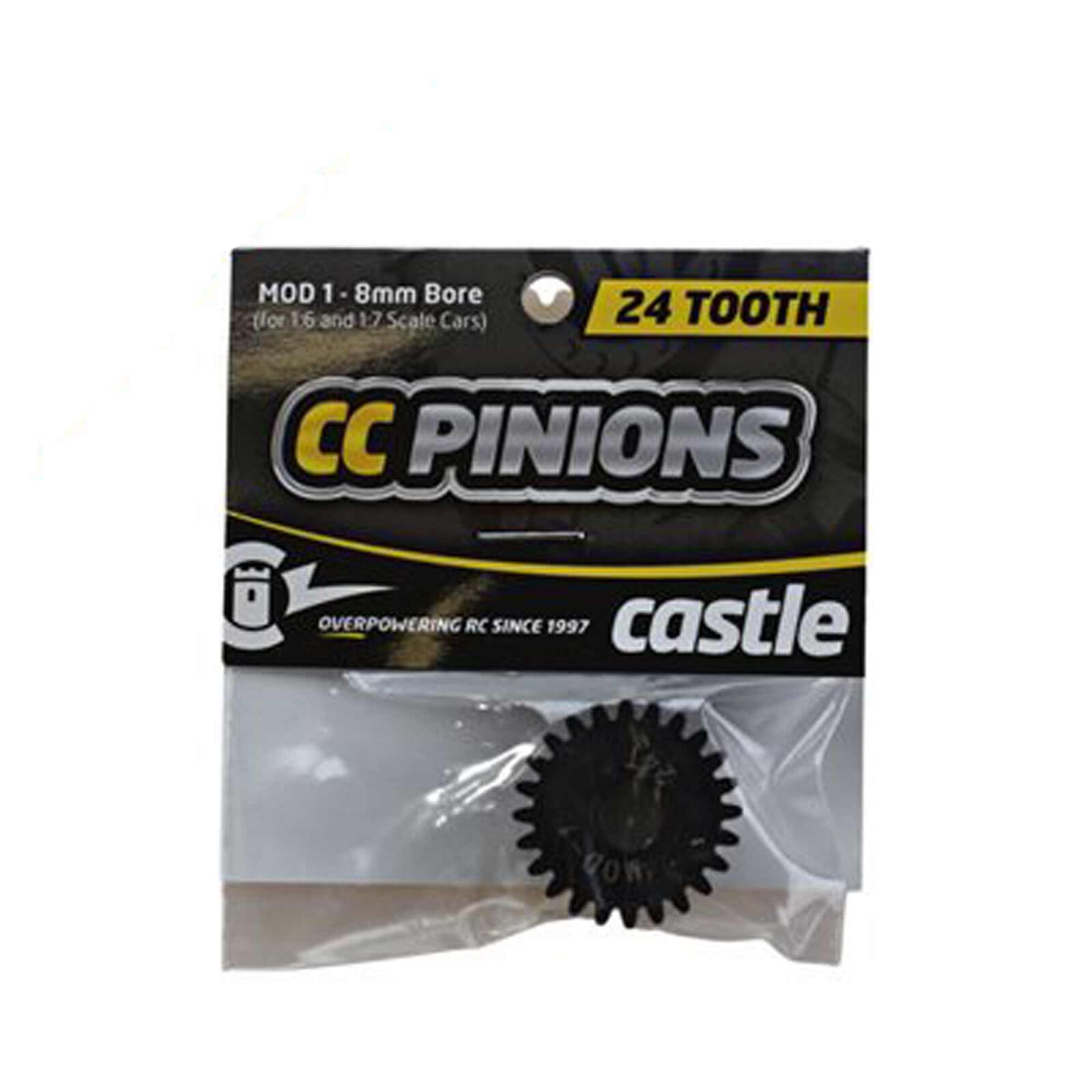 Pinion Gear, 24T MOD 1, 8mm Shaft