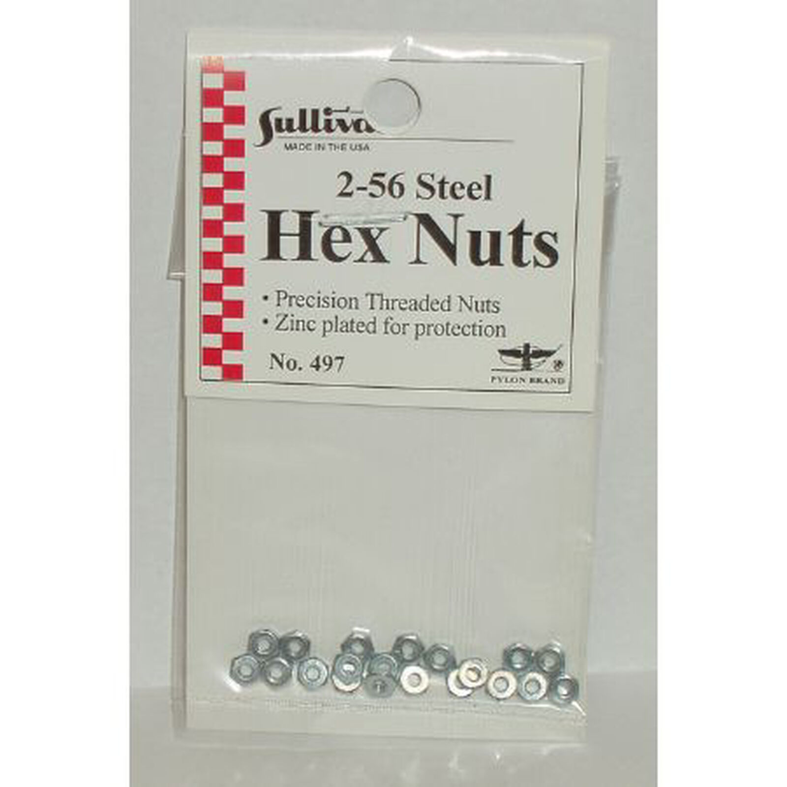 2-56 Thread Hex Nuts (20)