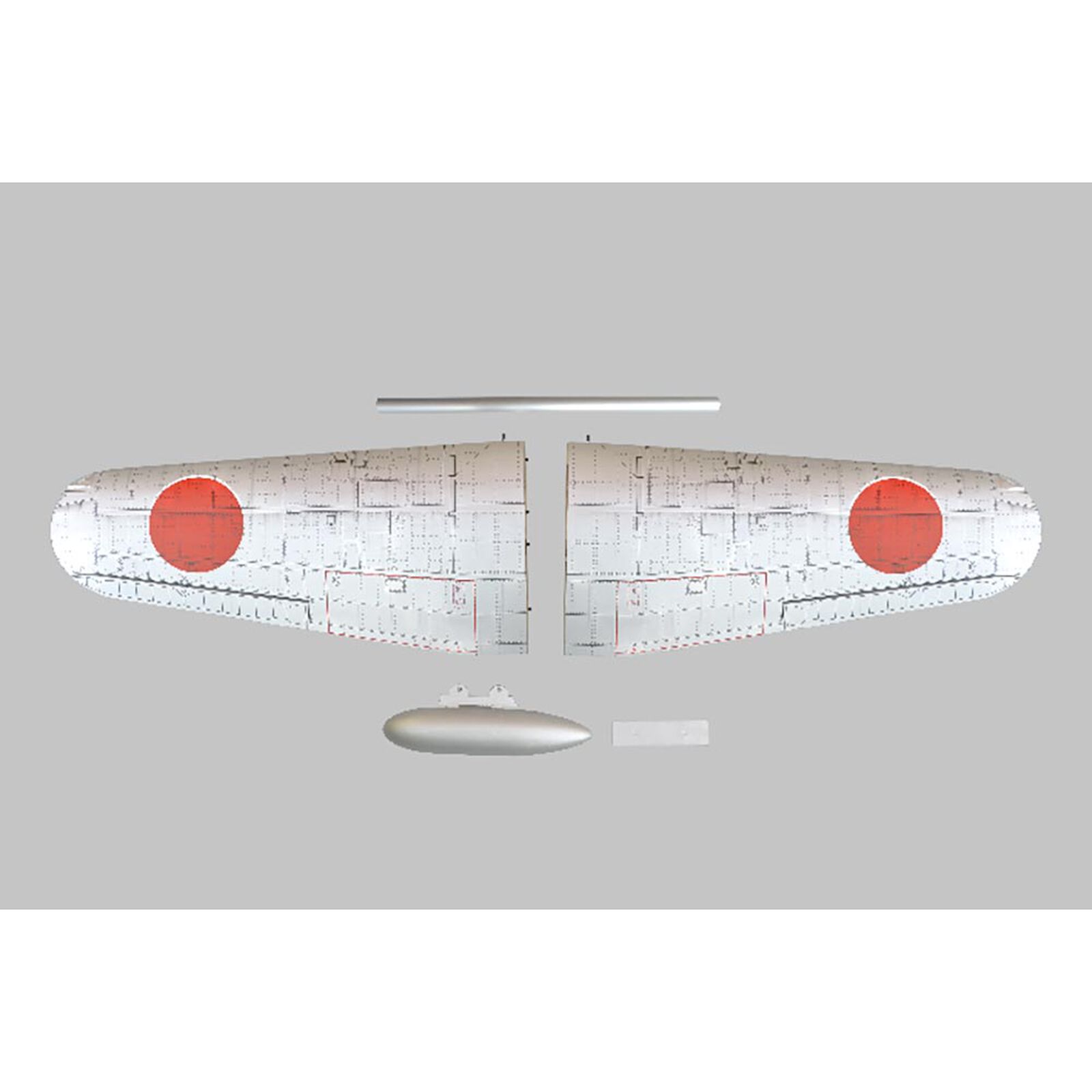Wing Set: Zero A6M 1.20 ARF 67.7"