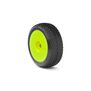 1/8 I-Beam Soft Long Wear Pre-Mounted Tires, Yellow EVO Wheels (2): Buggy