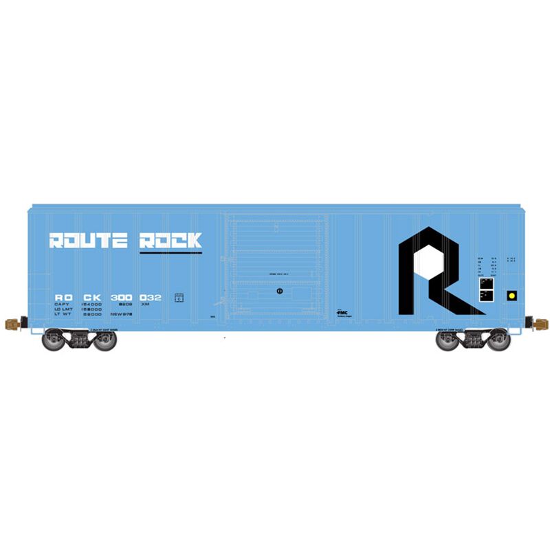 HO FMC 5347 Single Door Box RI Route Rock #300077
