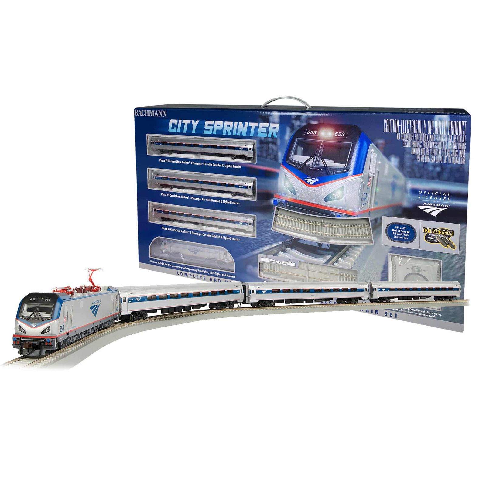 HO Scale Amtrak City Sprinter Train Set