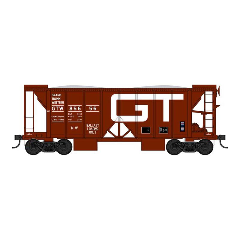 HO 70 Ton 2 Ballast Car with Side Chutes Grand Trunk Western #85677