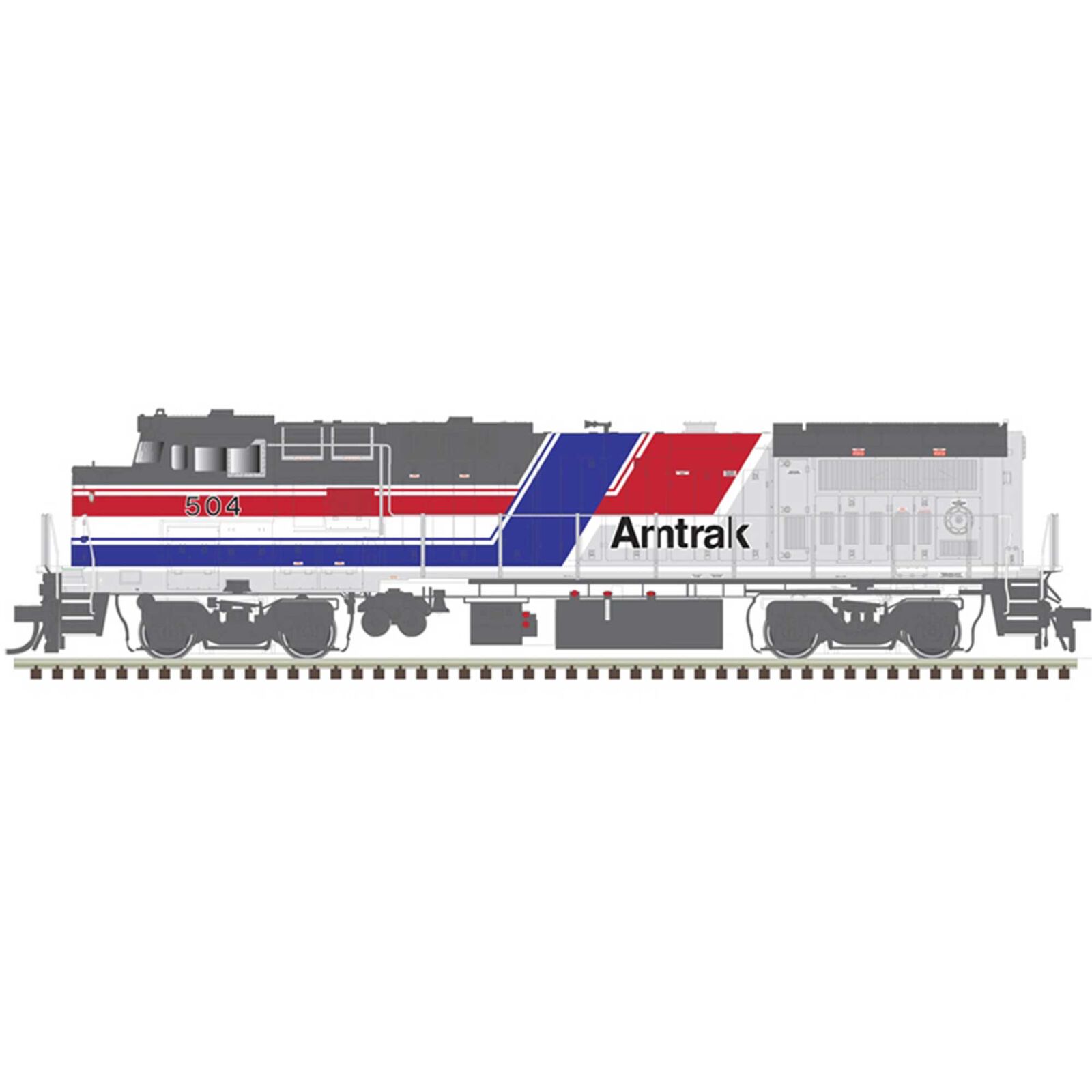 N Dash 8-40 B/BW Loco Amtrak  507