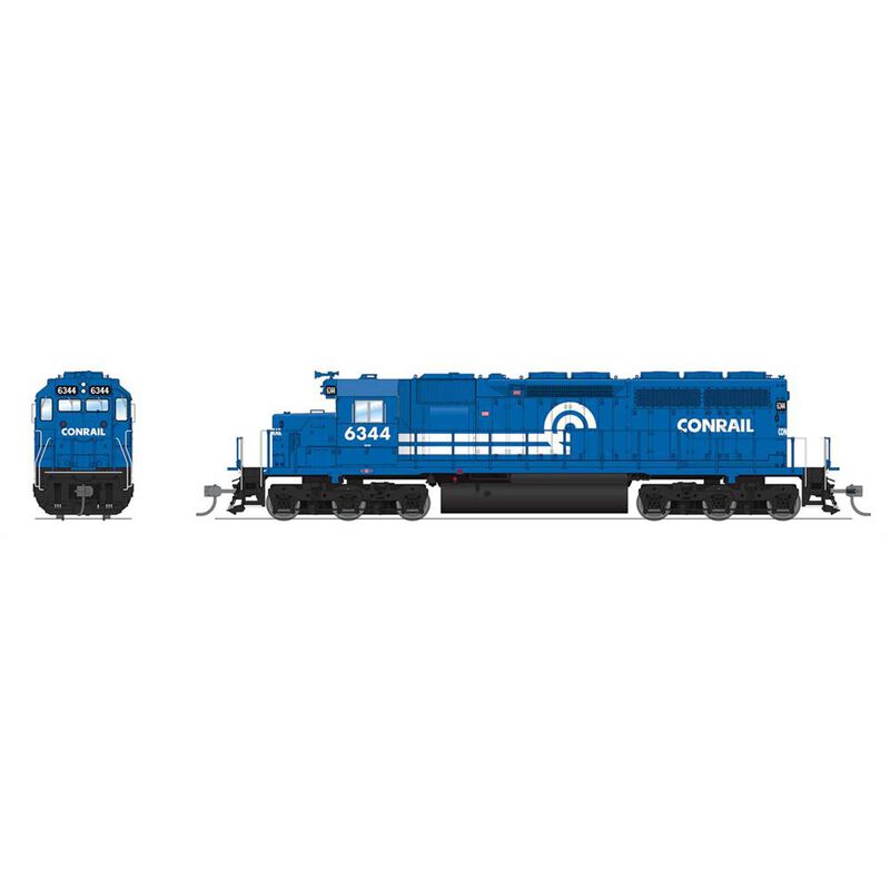 HO EMD SD40 Locomotive, CR 6344, Conrail Blue
