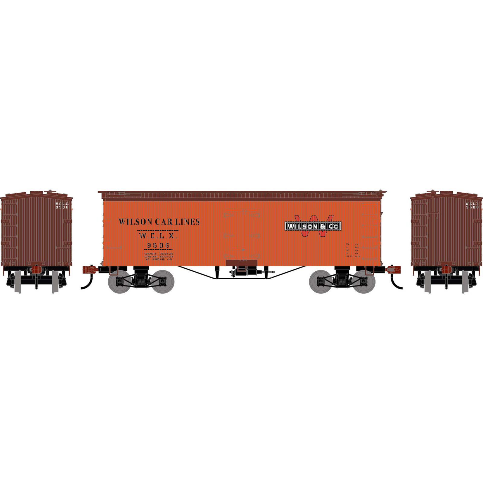 HO RND 36' Wooden Reefer, WCLX #9506