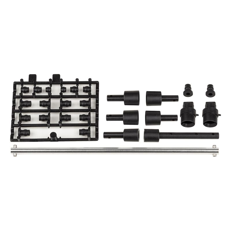 Outdrives, Pivot Balls & Center Driveshaft, 1/14 Team Associated Reflex 14