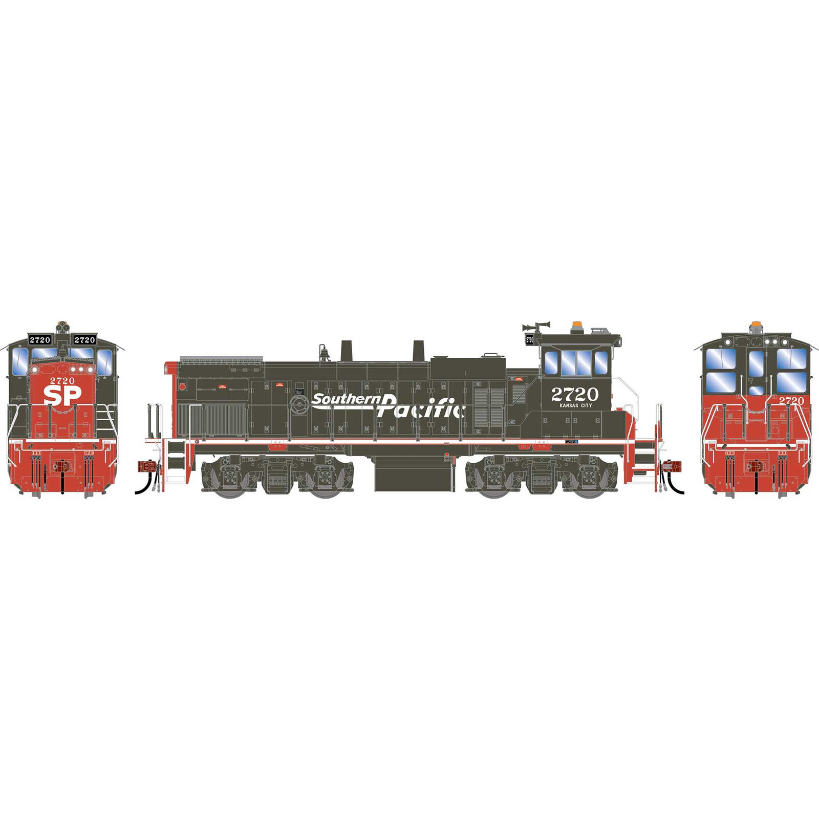HO GEN MP15AC Locomotive, SP 'Speed Letter' #2720