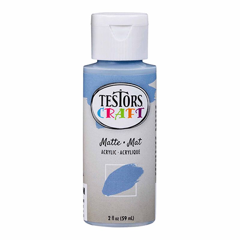 Testors Acrylic Craft Paint, 2 oz, Blue Fog