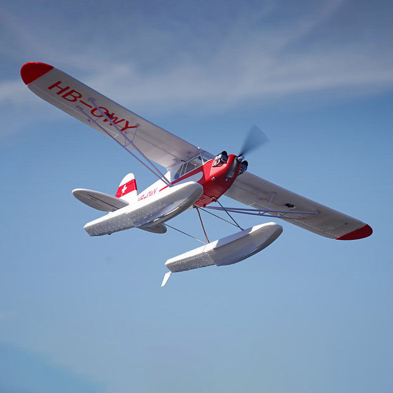 FMS Piper J-3 Cub with Floats 1400mm V4 PNP | Tower Hobbies