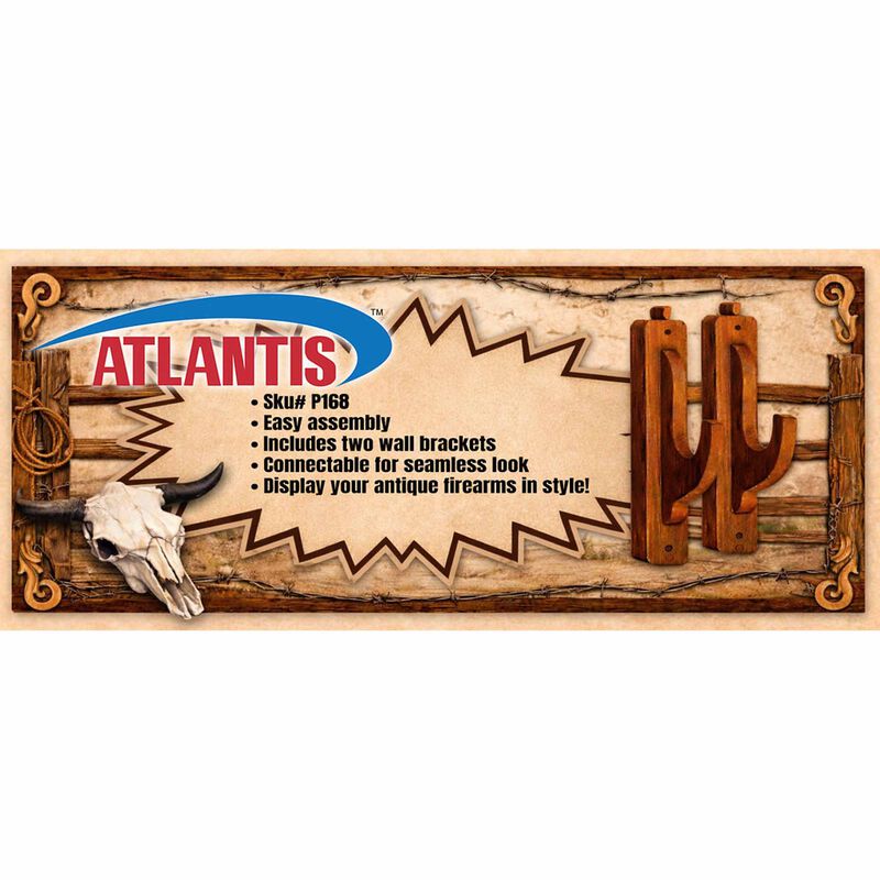 ATLANTIS TOY & HOBBY INC. 1:1 Rifle Rack Wall Mounts Bagged w/ Header