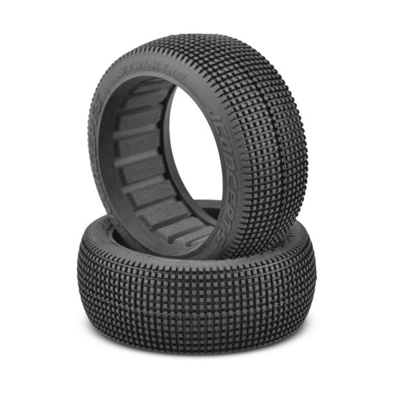 1/8 Stalkers 83mm Buggy Tires with Inserts, Aqua A3 Compound (2)