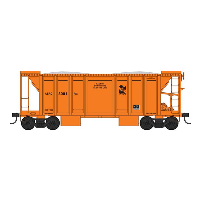 HO 70 Ton 2 Ballast Car with Side Chutes Albany & Eastern #3001