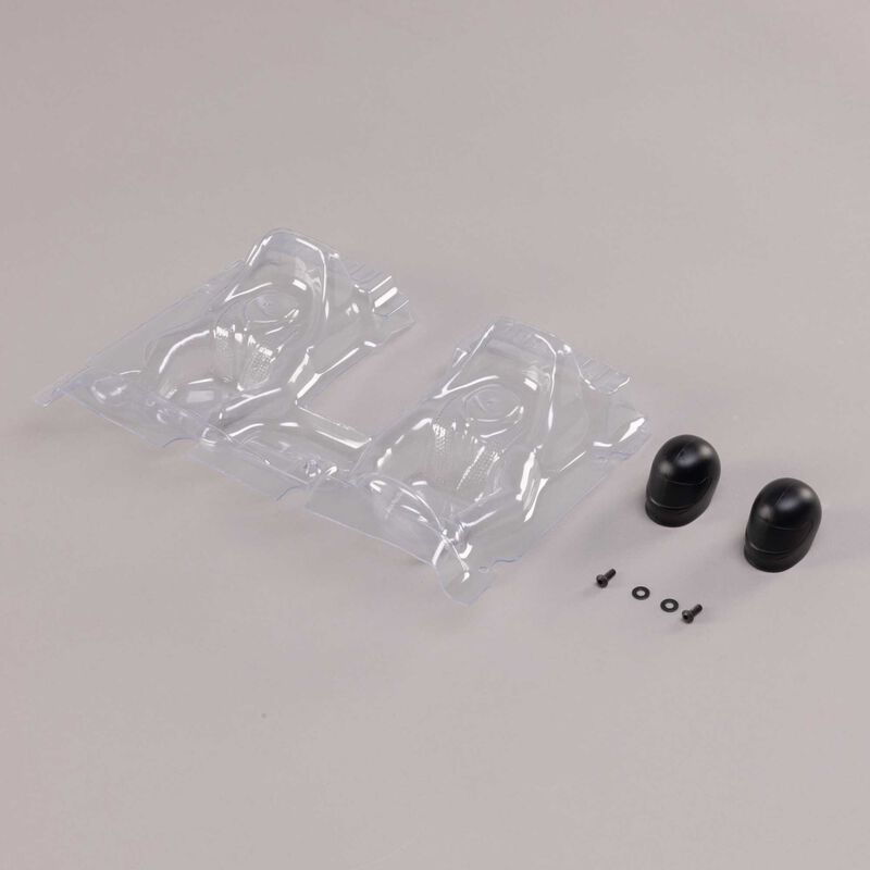 Interior Set with Helmets, Clear: 1/10 Baja Rey 2.0