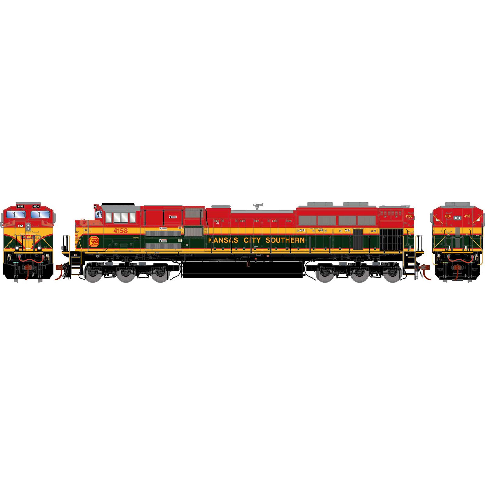 HO SD70ACe Locomotive, KCS #4158