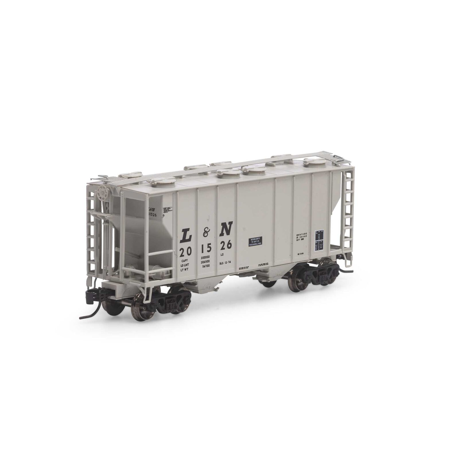 N PS-2 2600 Covered Hopper, L&N #201526
