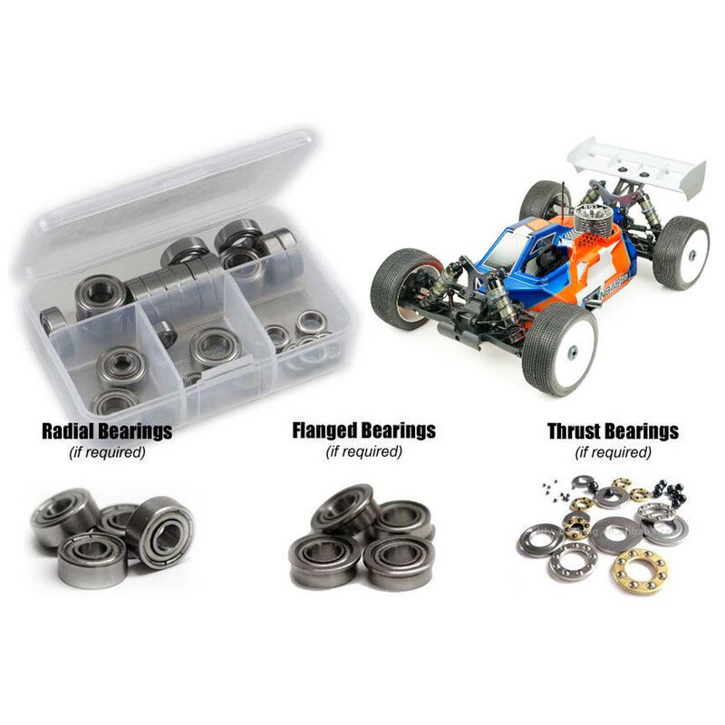 Metal Shielded Bearing Kit: 1/8 Tekno RC NB48 2.1