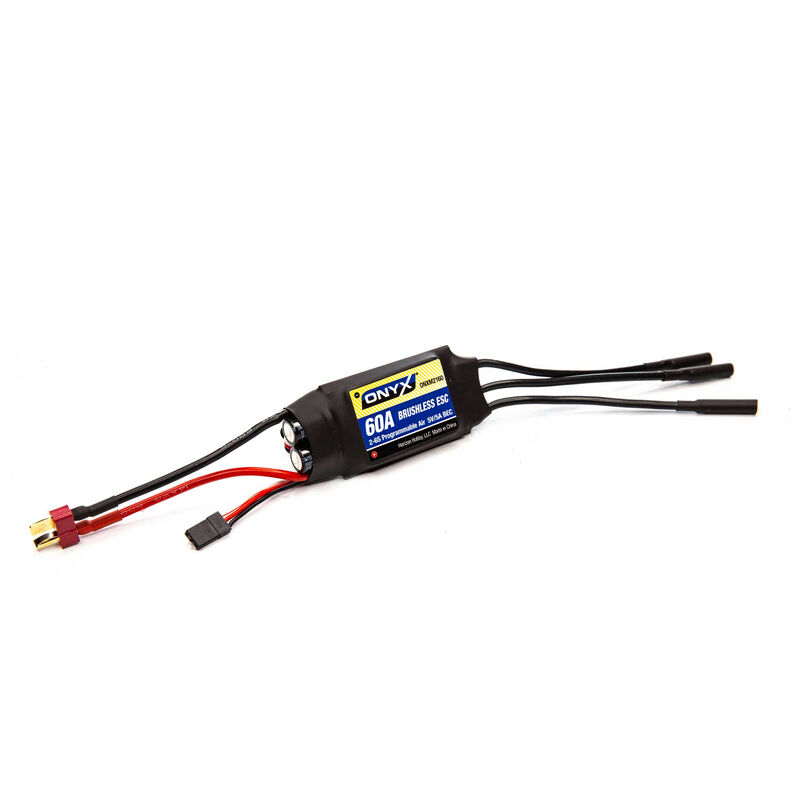 60-Amp 2-6S Programmable Brushless Air ESC