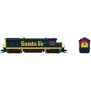 HO GE U25B Low Hood (DC/Silent): Santa Fe - Pinstripe Scheme: #1609