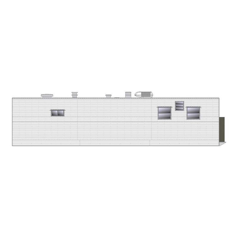 HO Kitchen Trailer, Painted, Unlettered