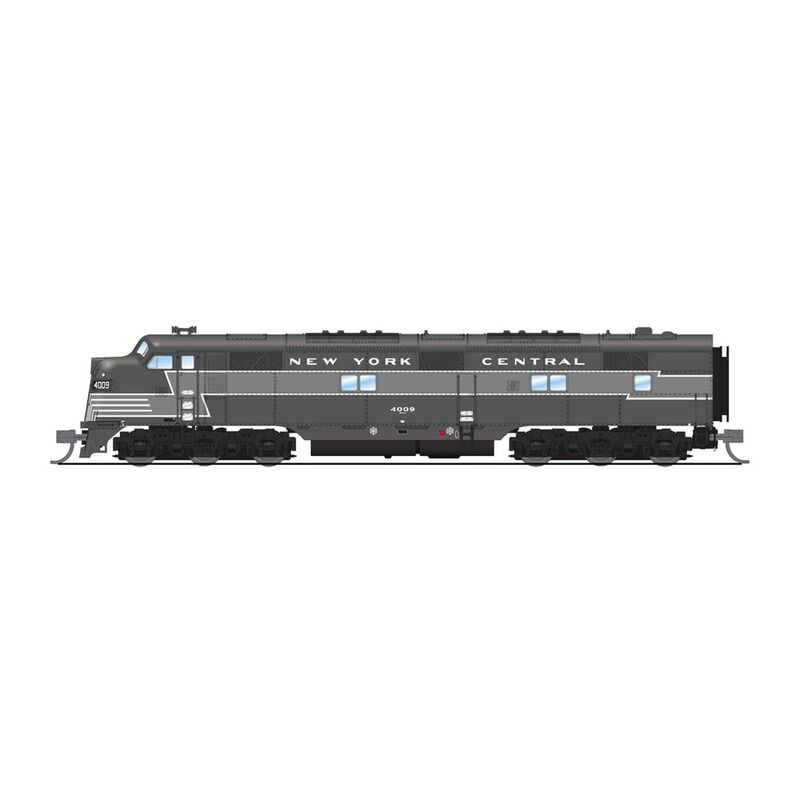 N EMD E7A Locomotive, NYC 4022, Full Lightning Stripe with DCC & Sound