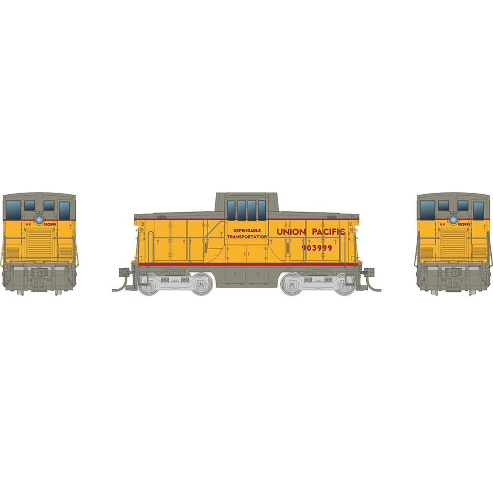 HO GE 44 Tonner Switcher Locomotive with DCC & Sound, UP #903999
