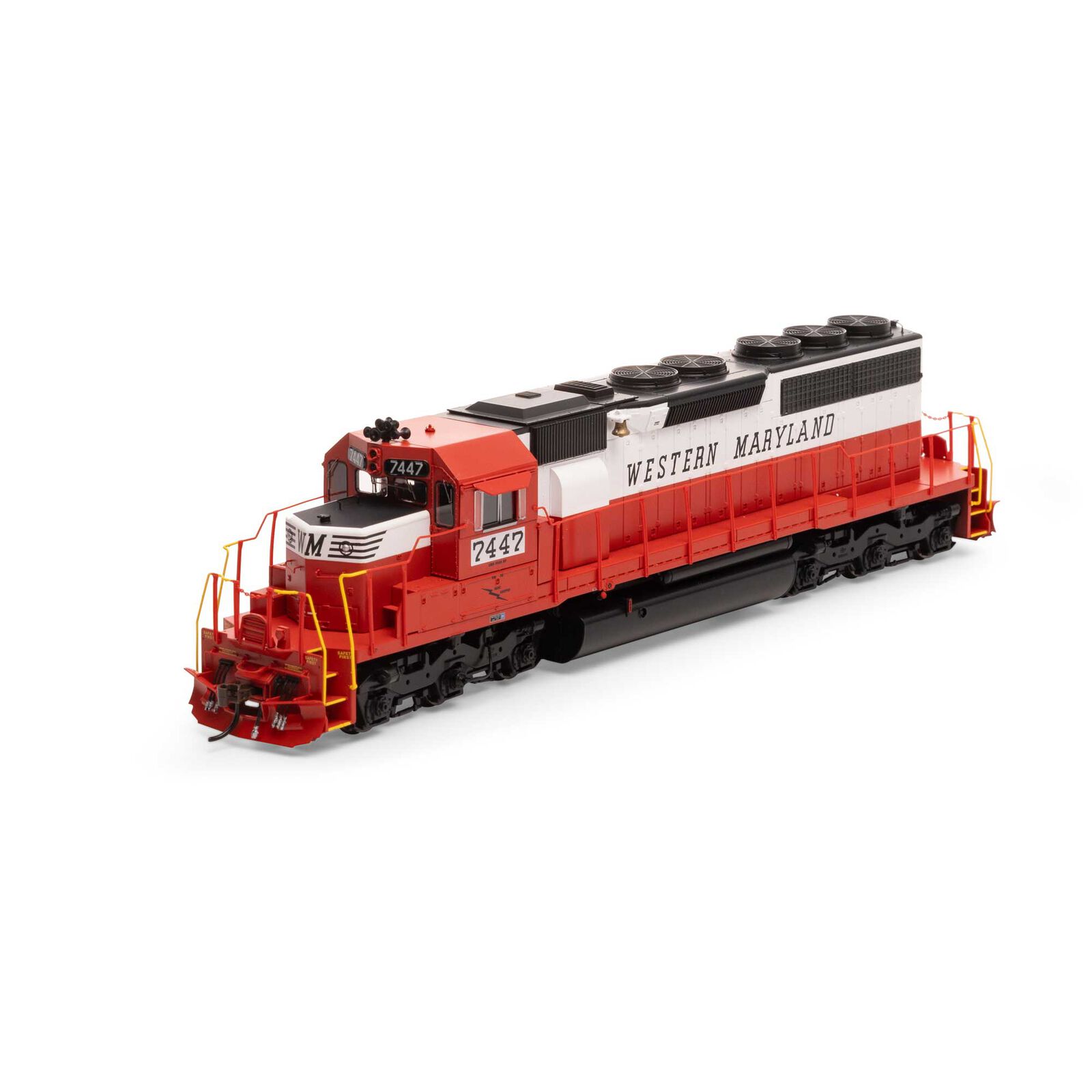 HO SD40 Locomotive with DCC & Sound, Western Maryland #7447
