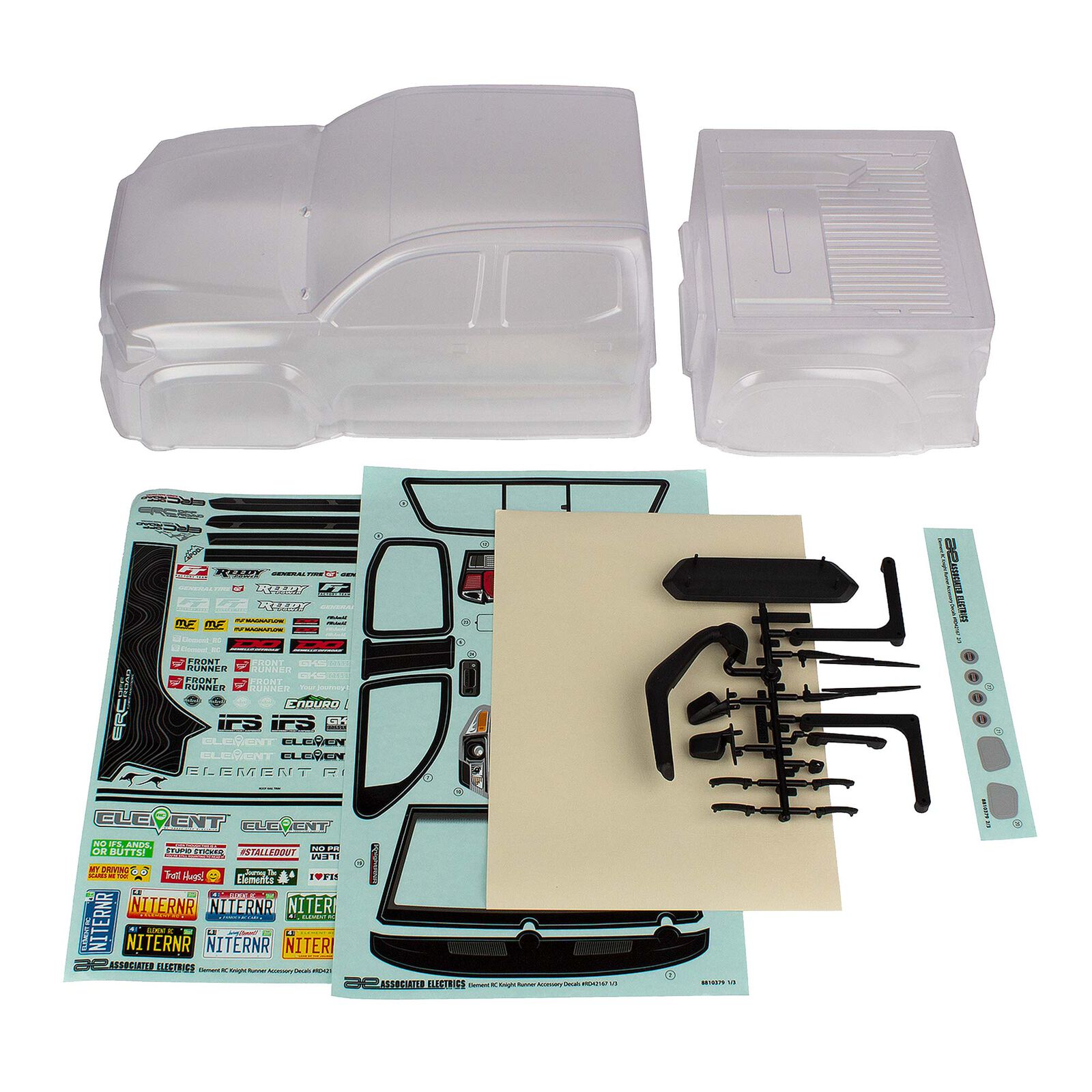 1/10 Clear Enduro Knightrunner Body Set, Blue