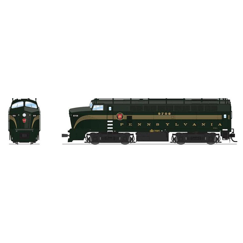 HO BF-16 Sharknose Locomotive A/B, PRR 9708 / 9708B 5 Stripe with Paragon4