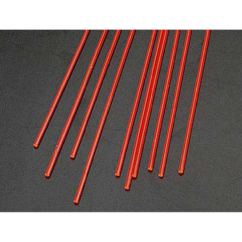 FARR-2H Fluor Red Rod,1/16" (10)