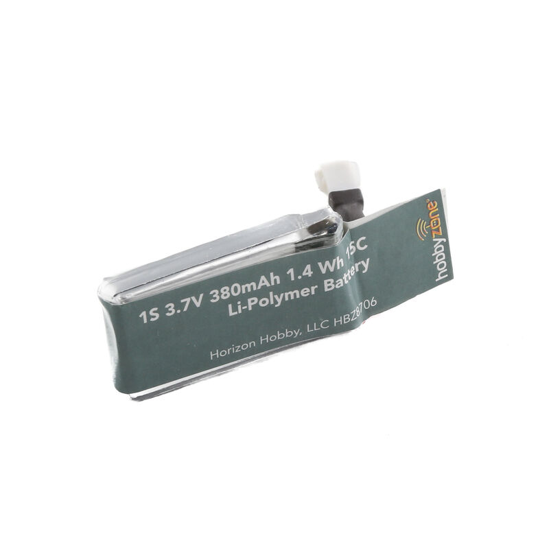 3.7V 380mAh 1S LiPo: Zugo