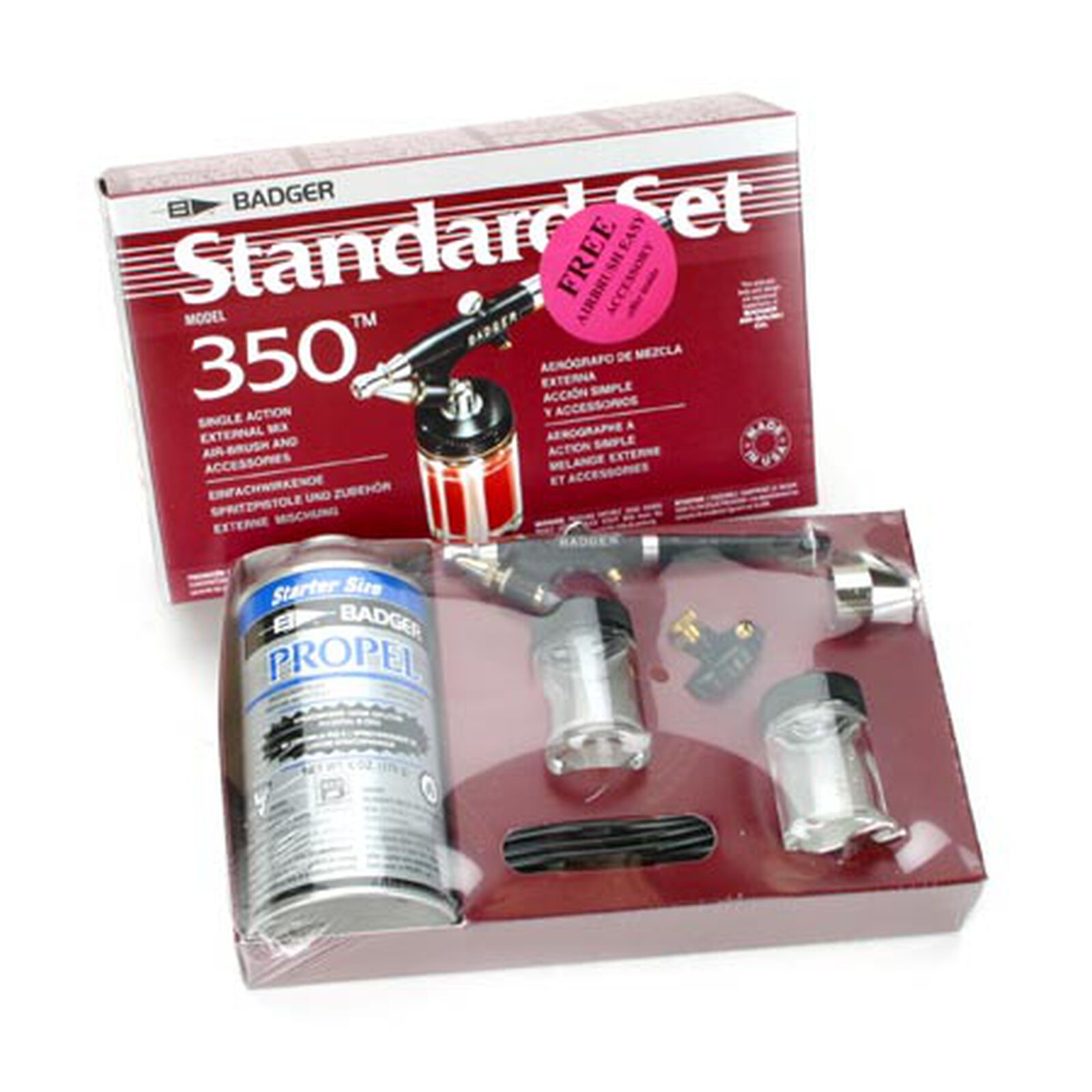 350 Airbrush Set with Propellant
