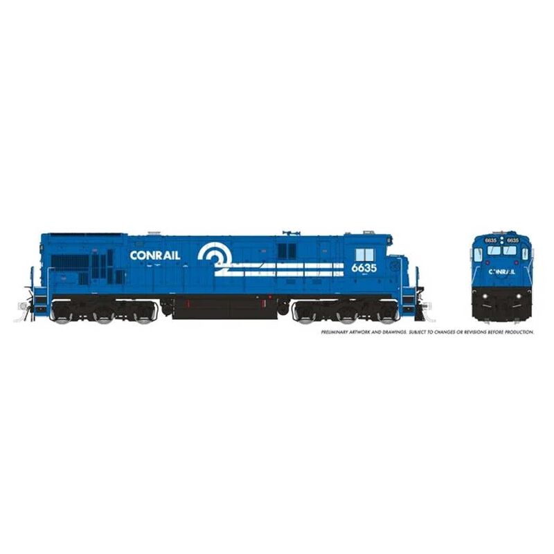 HO C36-7 DC/Silent: Conrail: #6628