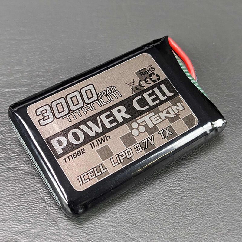 3.7V 3000mAh 1S Lipo Transmitter Battery: Sanwa MT-5 / MT-44 / M17